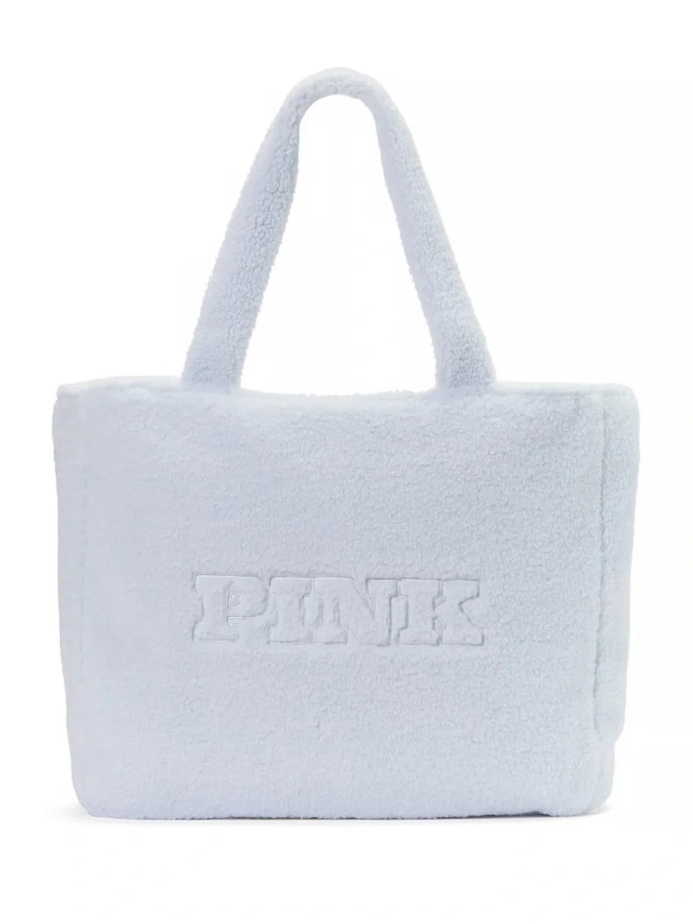 PINK Victoria's Secret Teddy Tote in Baby Blue